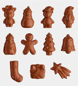 Calendario Adviento Figuras 3D Chocolate con leche