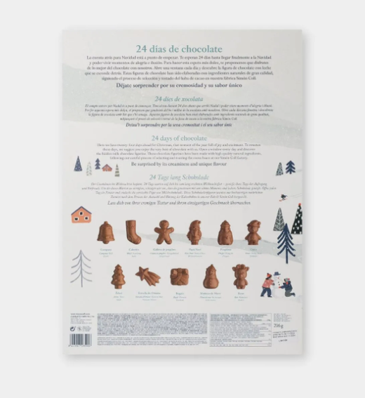 Calendario Adviento Figuras 3D Chocolate con leche