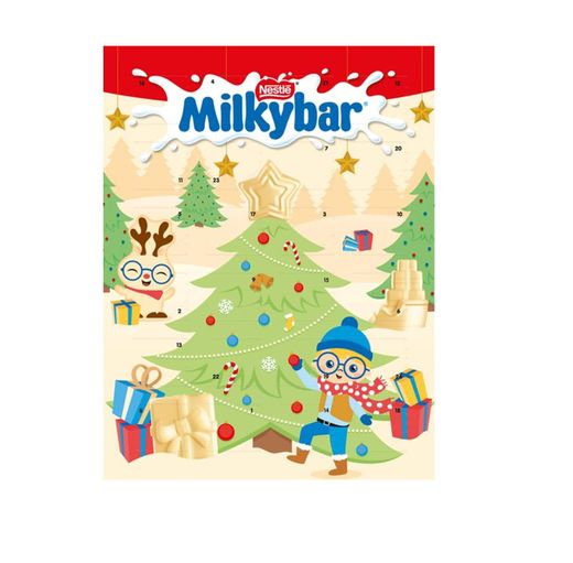 Calendario adviento Milkybar. Calendario adviento chocolate blanco