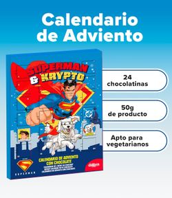 Calendario adviento Navidad chocolate Superman (50gr) de Dekora