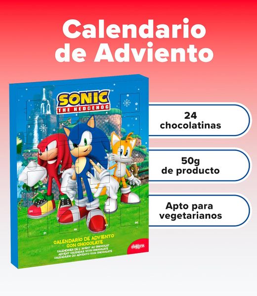 Calendario adviento Navidad Sonic (50gr)