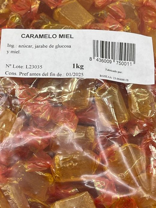 Caramelo Artesano Miel Taco de Agüera (1kg)