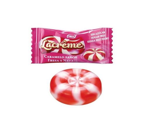 Lacreme sans sucre, caramel à la fraise et à la crème