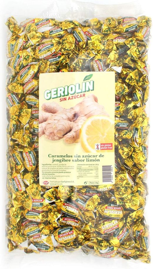 Caramelo Geriolín Jengibre y Limón sin azúcar Gerio