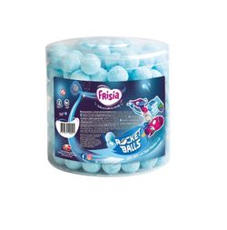 Caramelo masticable de mora con pica pica. Rocket Balls Bolas Acidas Mora (200 unidades) FRISIA de CFV