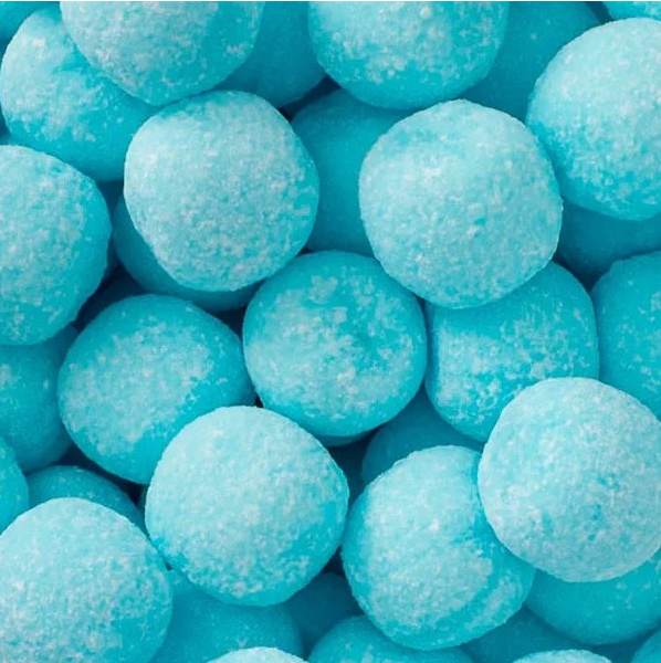 Caramelo masticable de mora con pica pica. Rocket Balls Bolas Acidas Mora FRISIA de CFV 100 unidades