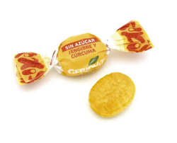 Geriovit zuckerfreie Kurkuma- und Ingwerbonbons