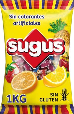 Sugus Caramelo Masticable a Base de Zumo de Frutas, Caramelos Blandos (1kg)