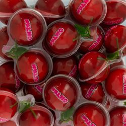 Cerises gélifiées remplies de liquide Bonbons fourrés aux cerises Poppin