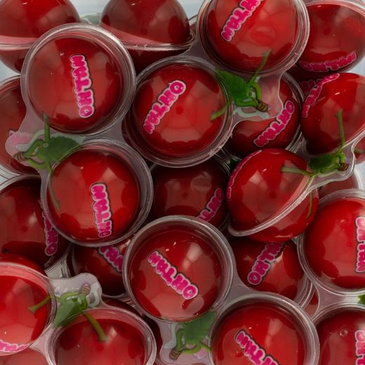 Cerises gélifiées remplies de liquide Bonbons fourrés aux cerises Poppin