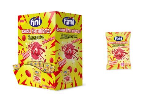 Chicle bola herramienta XTREME de Fini (200 unidades)