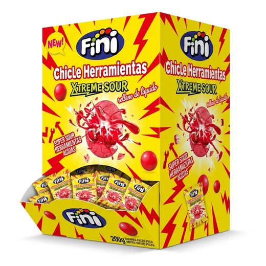 Chicle bola herramienta XTREME de Fini (200 unidades)