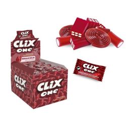 Chicle Clix Regaliz Rojo . Chicle sin azúcar sabor Regaliz rojo