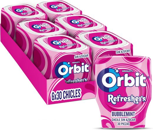 Orbit Refreshers Bubblemint Gum 30 gomme senza zucchero