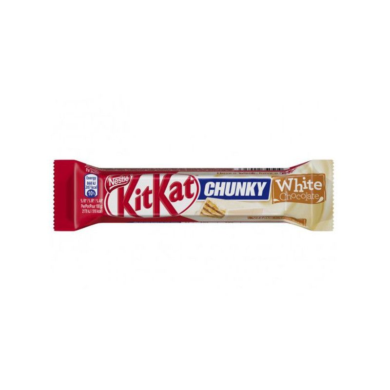 Chocolatina Kit kat Chunky Chocolate Blanco 40 gramos 12 unidades