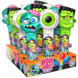 Chupa Caramelos Pop Ups Monstruos Halloween (12 unidades) de BipCandy
