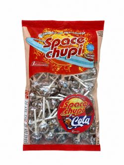 Chupa Space cola (100 unidades) de Intervan. Caramelo con palo sabor cola