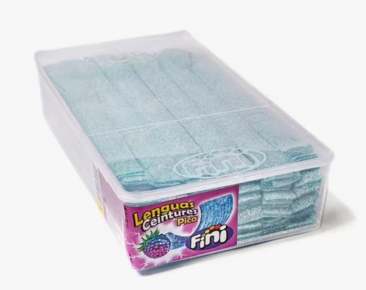 Regaliz Fini Lenguas pica Frambuesa Azules (200 Unidades) de Fini