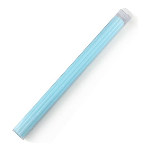 Cirio acanalado Mi Bautismo azul en caja pvc 40x3,2cm de Mopec