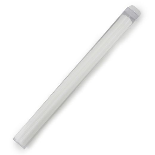 Cirio acanalado Mi Bautismo blanco en caja pvc 40x3,2cm.