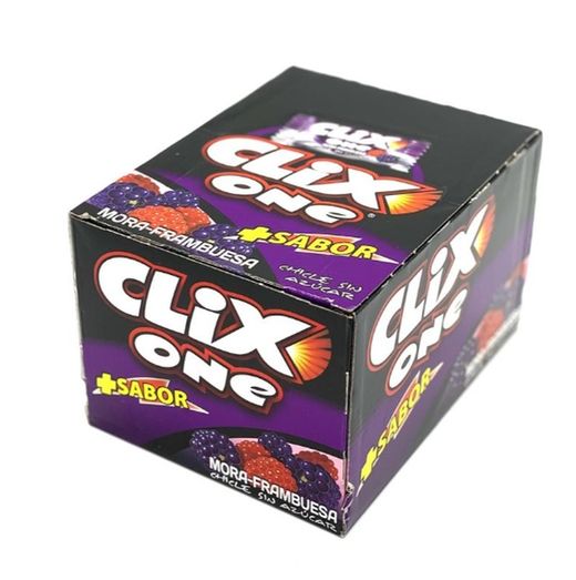 Chicle sin Azúcar Clix One Mora frambuesa (200unidades)