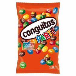 Conguitos de colores Party (1Kg). Cacahuetes con chocolate de colores