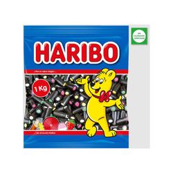 Regaliz relleno de Haribo (1kg) Cortaditos Ballas de regaliz