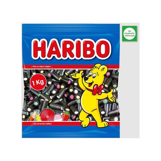 Regaliz relleno de Haribo (1kg) Cortaditos Ballas de regaliz