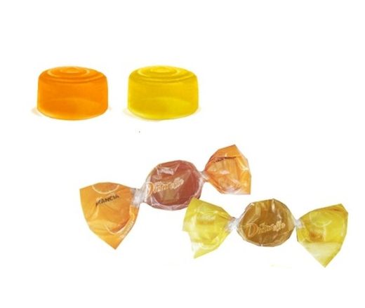 Dietorelle Naranja Y Limon (800 gramos). Caramelo masticable Dietorelle sabor a Naranja y Limón Sin Azúcar