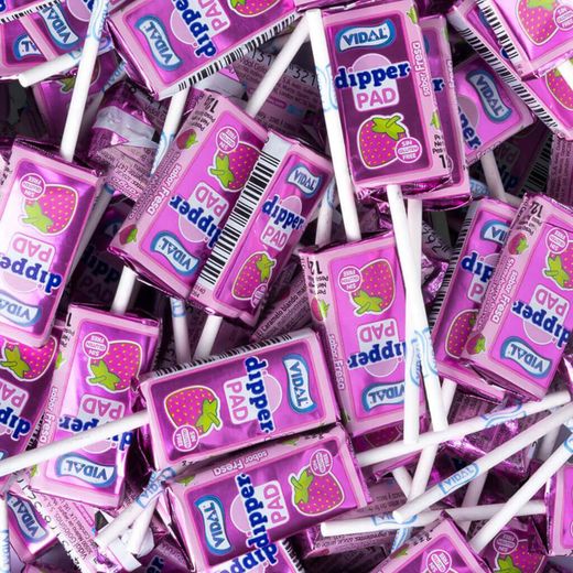 Dippers Pad Fraise 100Uds Vidal