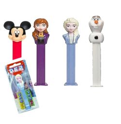 Dispensadores caramelos Pez Mickey Mouse y Frozen (12 unidades)