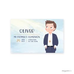 Estampa Comunión niño manos bolsillo precio x 25uds., min.25
