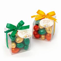 Estuche 20 huevos praliné con tarjeta Happy Easter min.2*