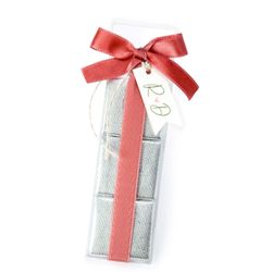 Estuche 3 napolitanas lazo rosa francia