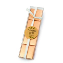 Estuche 4 napolitanas Comunión cinta blanca*