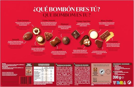 Bombones Caja Roja Nestlé (400 gramos)