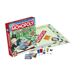 Estuche juego napolitanas chocolate con leche 'Monopoly' 90g