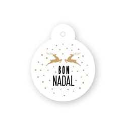 Estuche pañuelo 5 bombones tarjeta Bon Nadal*