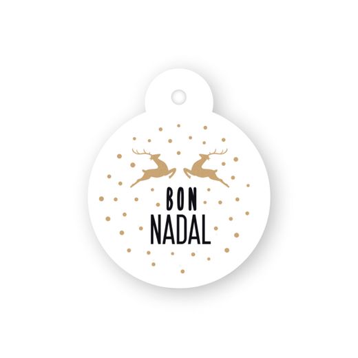 Estuche pañuelo 5 bombones tarjeta Bon Nadal*