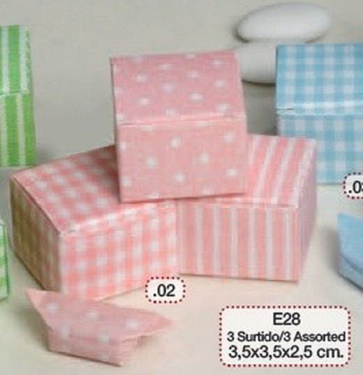 T / R / C Estojo rosa 3,5X3,5X2,5Cm mín. 24