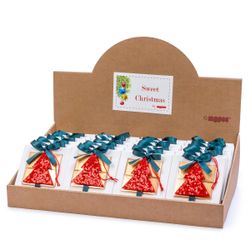 Expositor 24 cajas 4 napolitanas árbol lentejuelas*