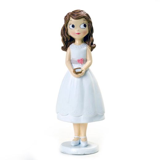 Figura niña Comunión con vestido corto (16,5cm) de Mopec