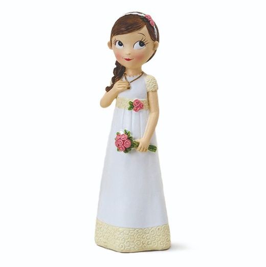 Figura niña comunión vestido romántico (16,5cm) de Mopec