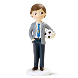 Figura niño Comunión con pelota  (16,5cm) de Mopec