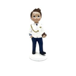 Figura para pastel Comunión Almirante blanco (13cm)