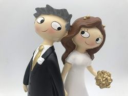 Figura Para Tarta de Bodas de Oro, 50 Aniversario, Cogidos de La Mano