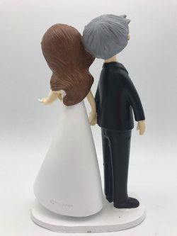Figura Para Tarta de Bodas de Oro, 50 Aniversario, Cogidos de La Mano