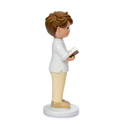 Figura pastel Comunión niño camisa blanca cuello mao