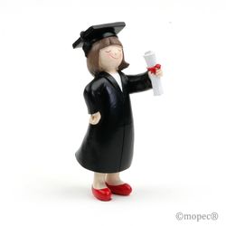 Figura pastel graduación chica 16,5cm de Mopec
