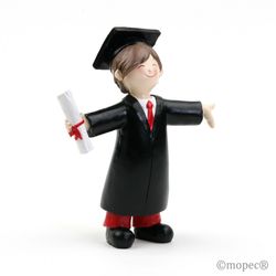 Figura pastel graduación chico (16,5cm) de Mopec